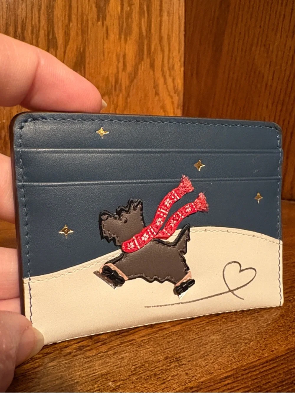 NWT-Radley London-An Ice❄️Day-Small Leather Card Holder-Teal-$78